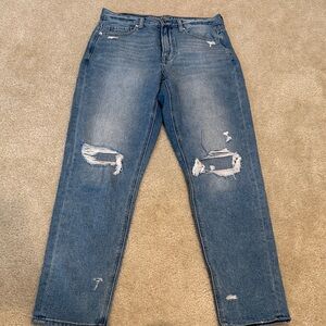 American Eagle Distressed mom Jeans